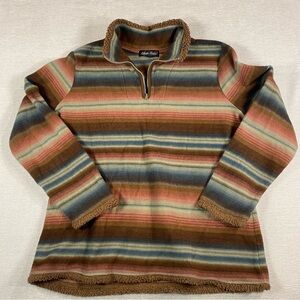 North River 3/4 Zip pullover Sweater in Soil Earth Tones